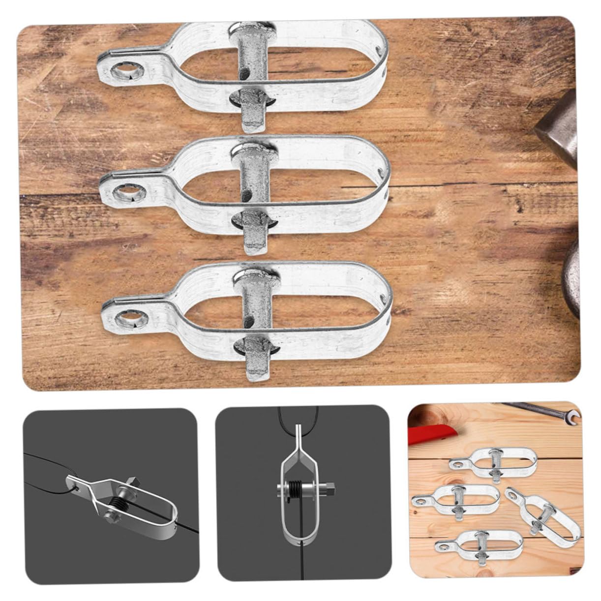 Lot De 6 Tendeurs De Câble Robustes - Pour Clôture, Fil, Corde (ABS, Portable, Entretien Facile) - 7