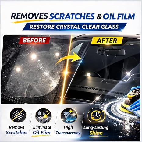 7oz (200g) 99% Cerium Oxide Glass Polishing Powder (3-5 Um) Removes: Oil Films, Water Spots, Swirl Marks, Wiper Streaks, Removes Fine Scratches & Deep-Cleans Glass Surfaces.