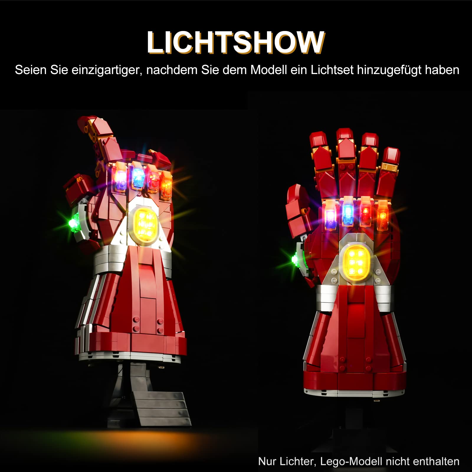 LEGO 76223 Marvel Guanto dell'Infinito di Iron Man, Modellino da