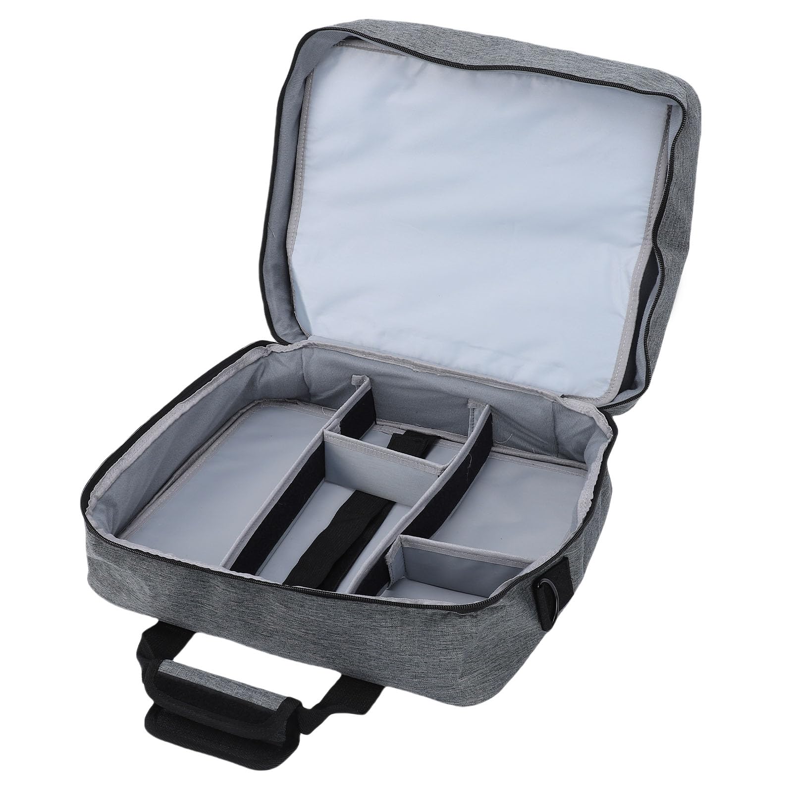 Tissting Custodia da trasporto per mixer DJ con divisore imbottito rimovibile, borsa da viaggio per mixer audio Borsa protettiva per attrezzatura musicale per DJ Musicisti Podcaste