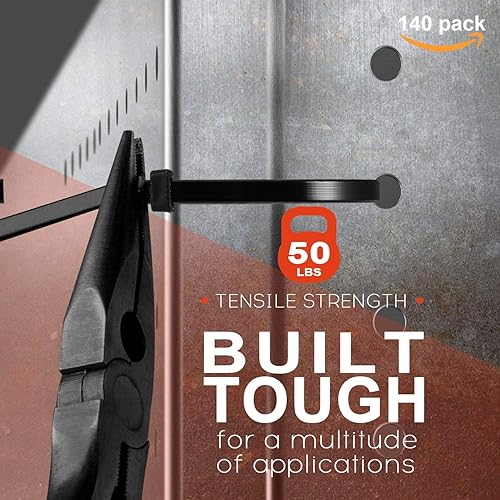 Vista 22 de Paquete de 30 soportes adhesivos para bridas de cables de 2 pulgadas con clips de alambre multiusos con orificio para tornillo, palo de anclaje