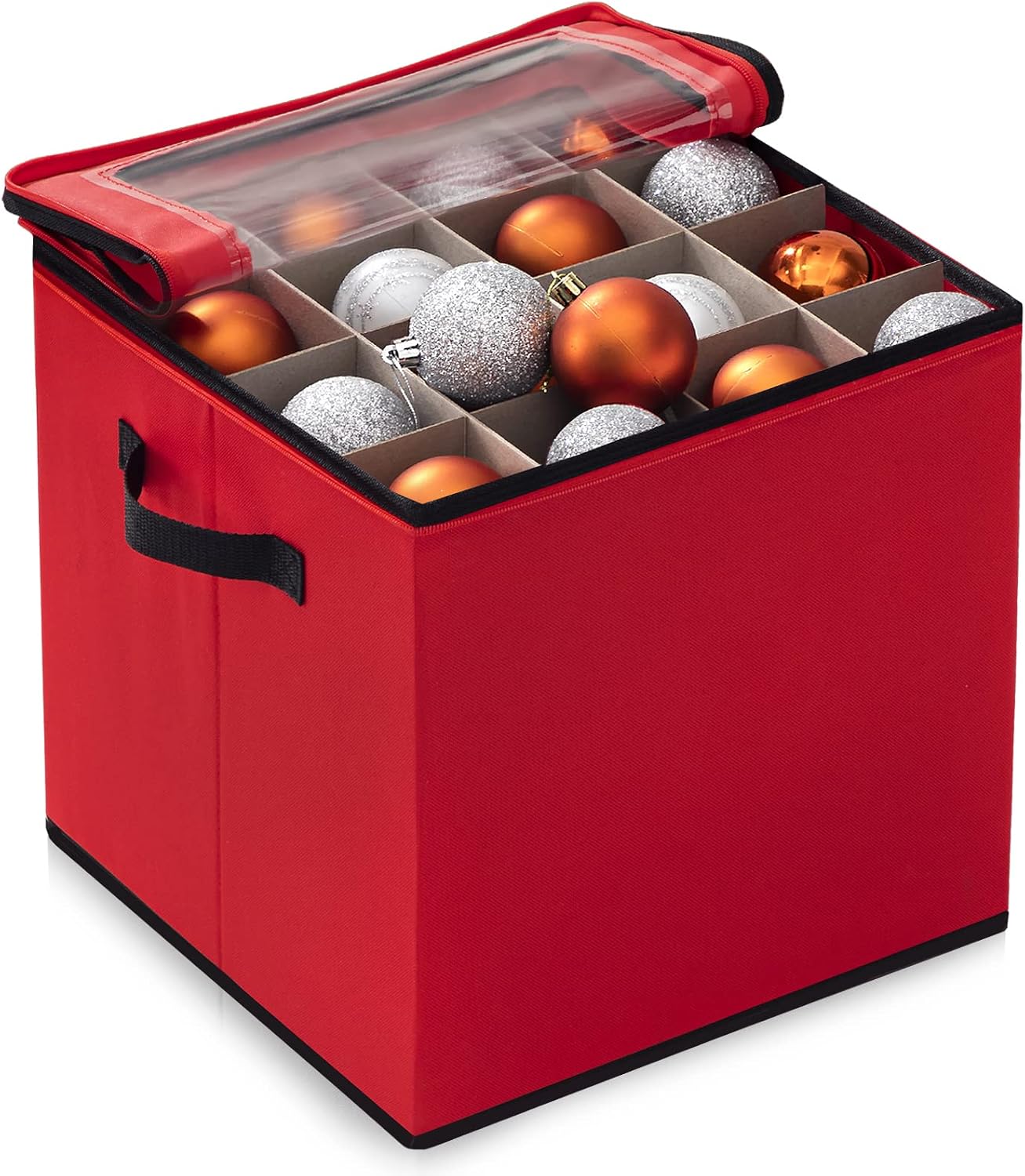 habibee Christmas Ornament Storage Box with Adjustable