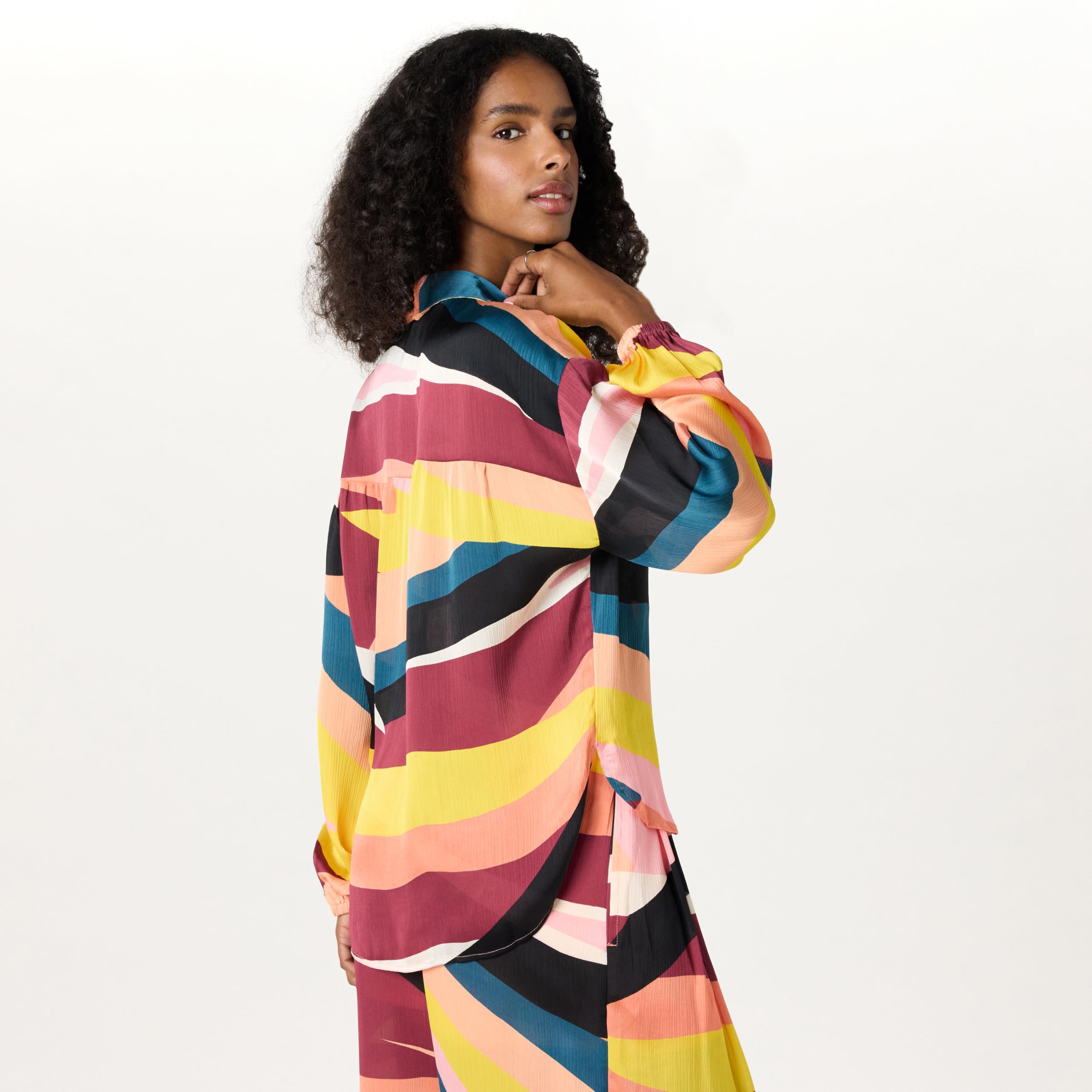 The Drop Camicetta con Maniche A Sbuffo Camicia Donna