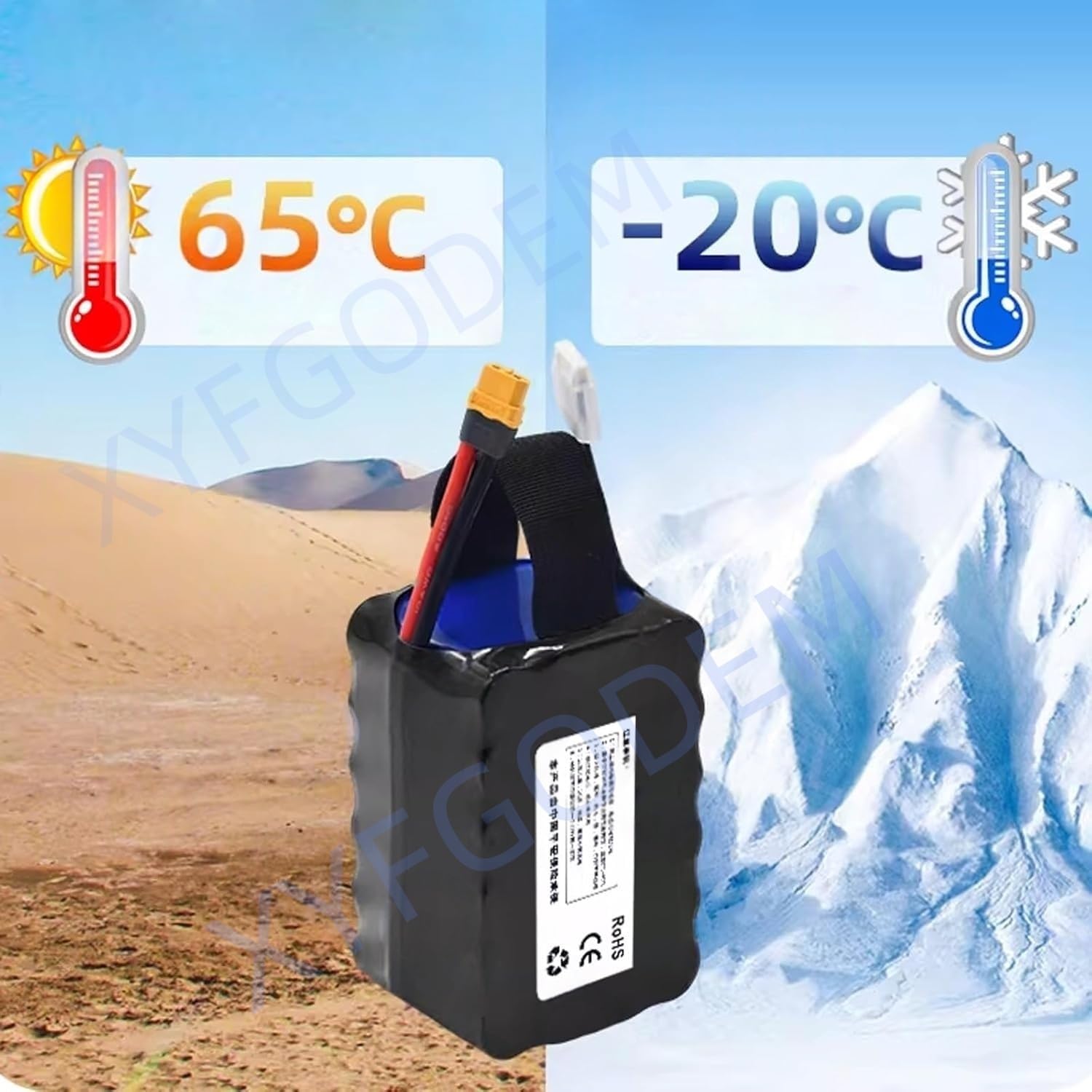 Batteria al litio ricaricabile ad alta capacità 9C, 3S/4S/5S/6S, 22,2 V, 18,5, 14,8 e 11,1, per droni, kit di ricambio per modelli di aerei