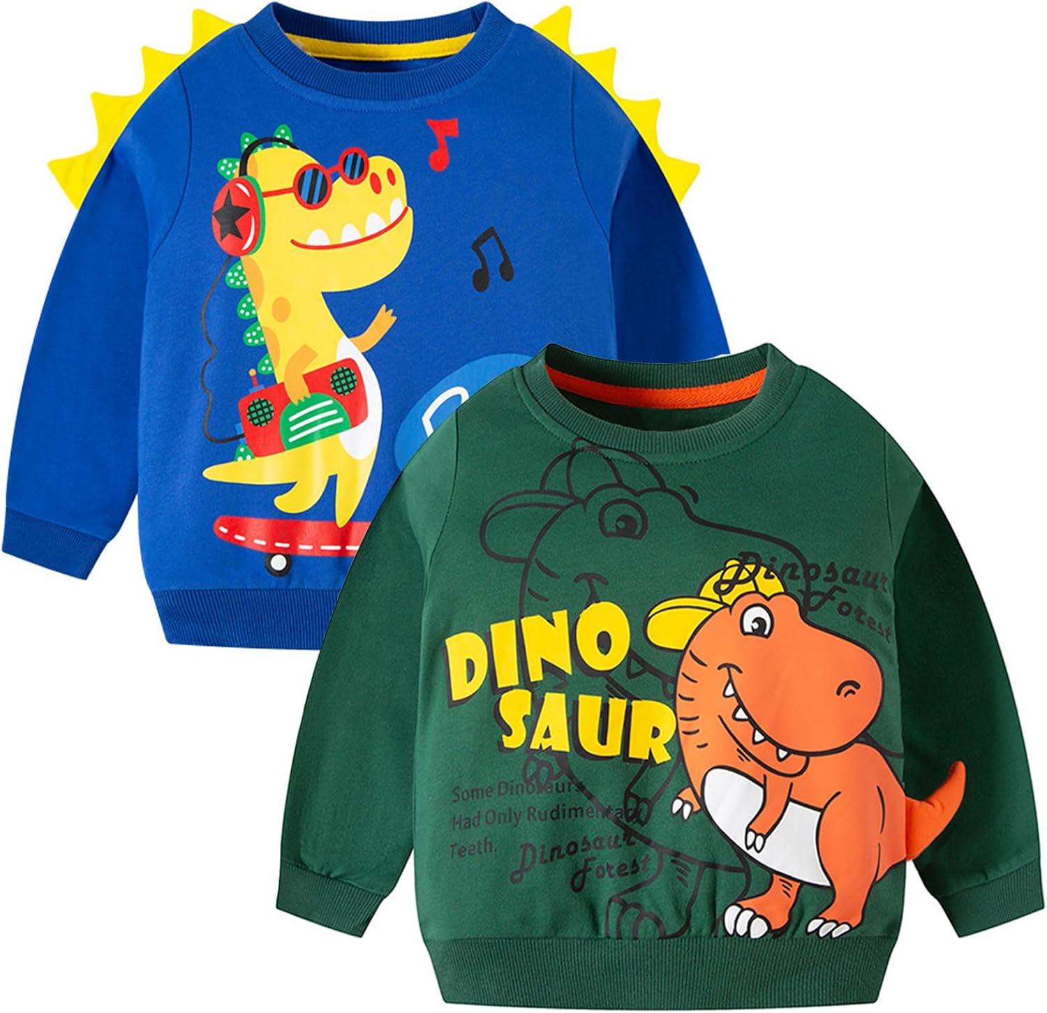 Boys Toddlers Dinosaurs Sweatshirts Long Sleeve Shirt Kids Pullover Tops