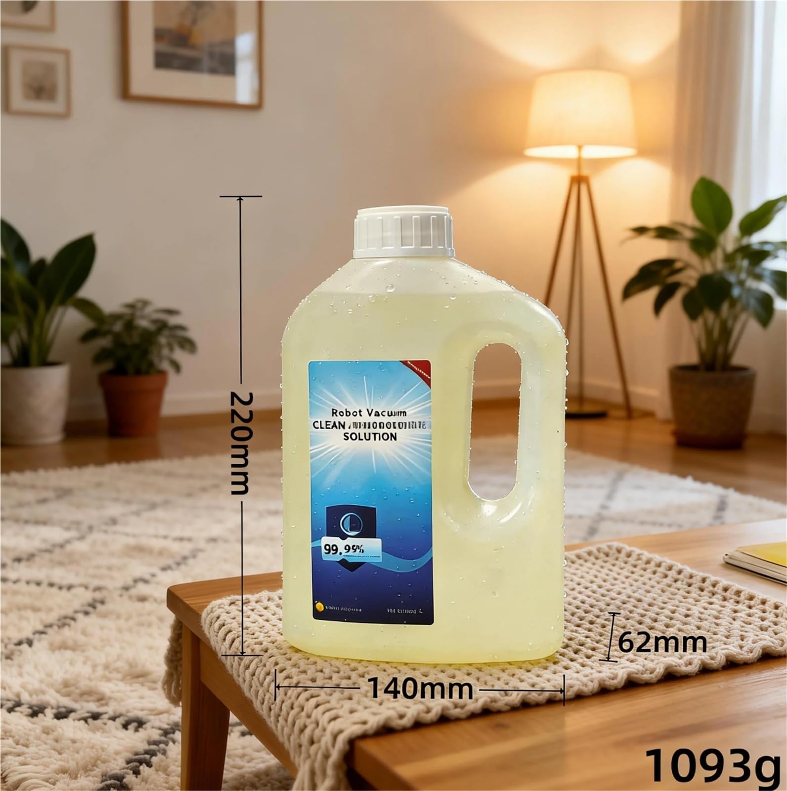 Solución Limpiadora De Suelos 1000 Ml, Compatible Con Ecovacs X5
