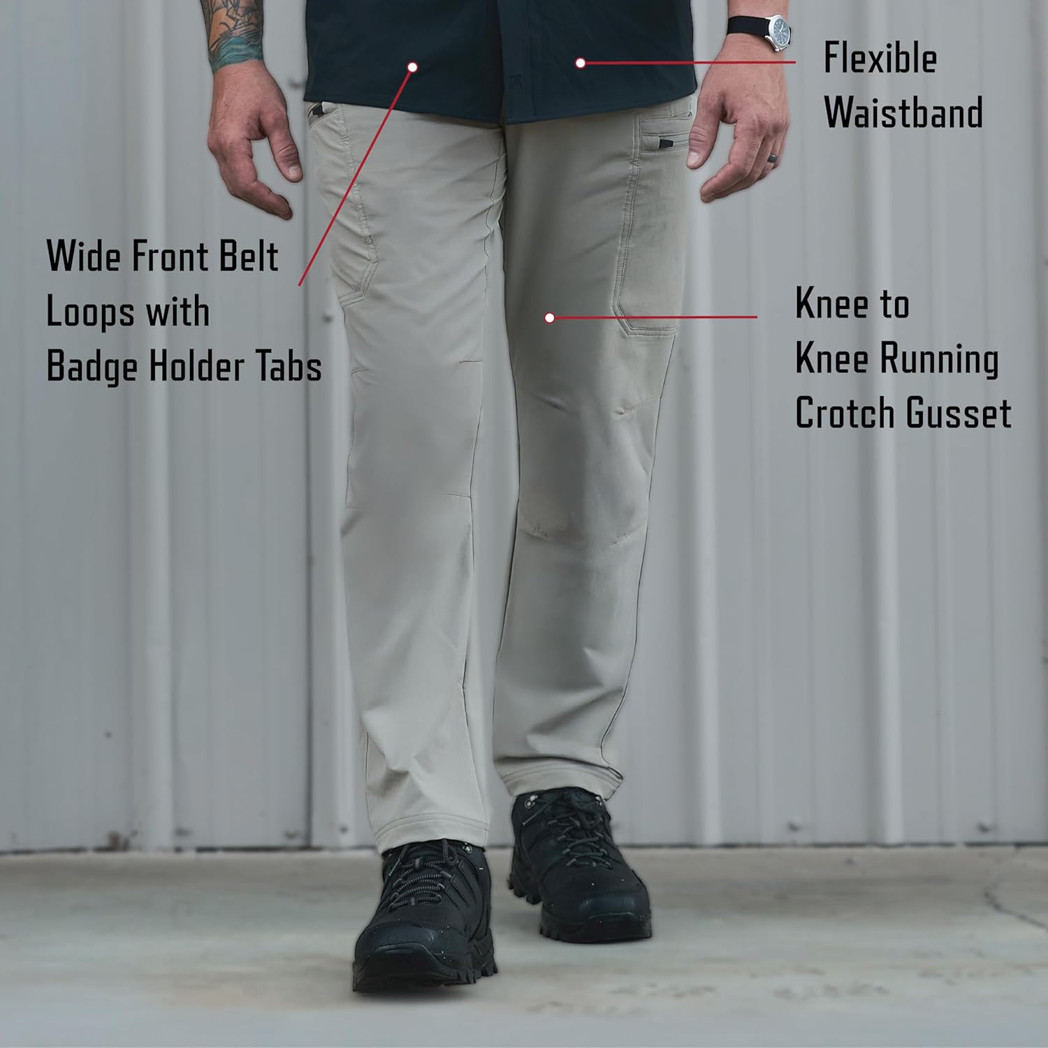 Rothco Edge Pants – Tactical Stretch Water Repellent Uniform Outdoor Work Cargos