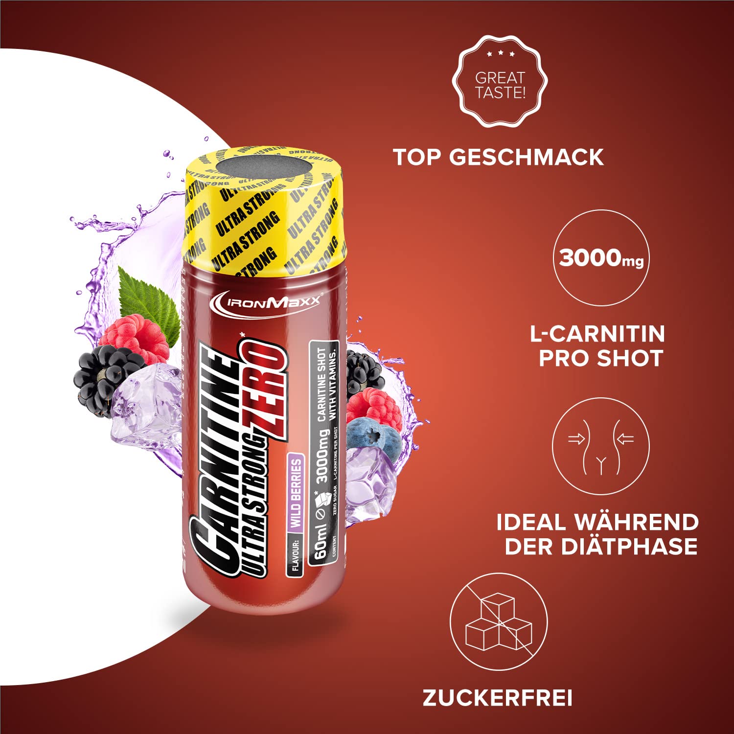 l-carnitine levels in energy drinks Energy Drink with Guarana L-Carnitine "Orange", 500 ml Bombbar