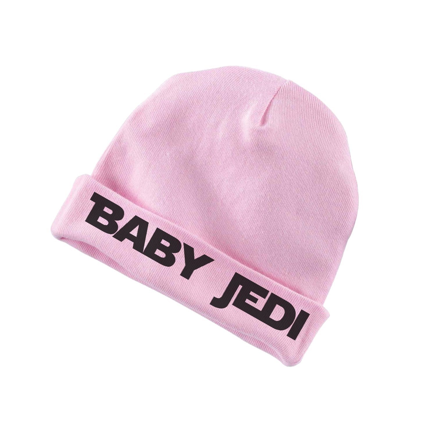 Decal Serpent Baby Jedi Star Parody Funny Baby Beanie Cotton Cap Hat - Pink