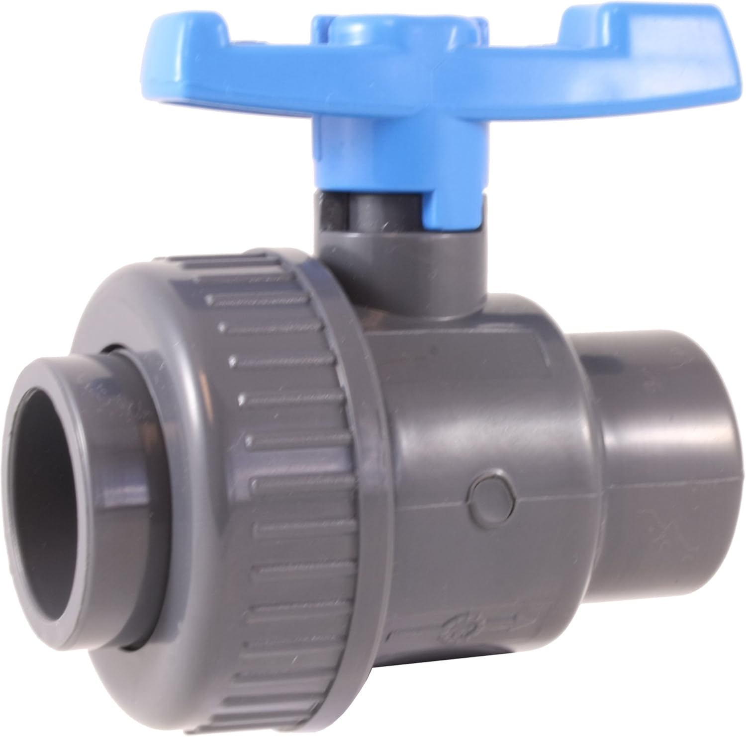 URA WATER - PVC Single Union Shut-Off Ball Valve 3/4" - 150 psi - Schedule 40 - ASTM Socket (12-Pack)