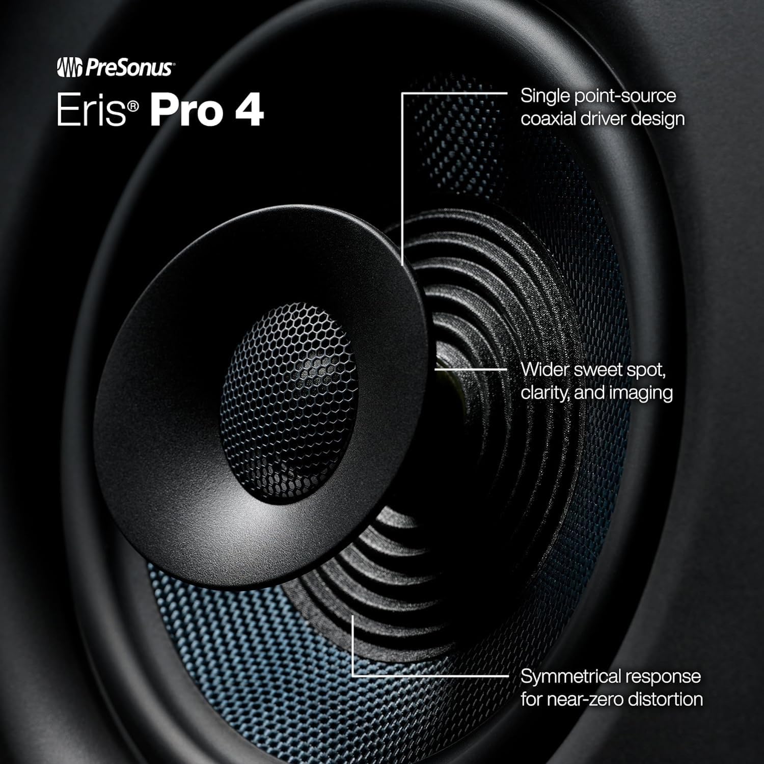Presonus Eris Pro 4 Haut-parleur actif pour moniteur de studio avec câble jack Keepdrum
