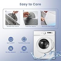 Vista 7 de Sasttie Wedge Pillow Set for After Surgery, 2PCS Adjustable Bed Wedge Pillow Headboard with Memory Foam Neck Cushion – for Acid Reflux, Sleeping