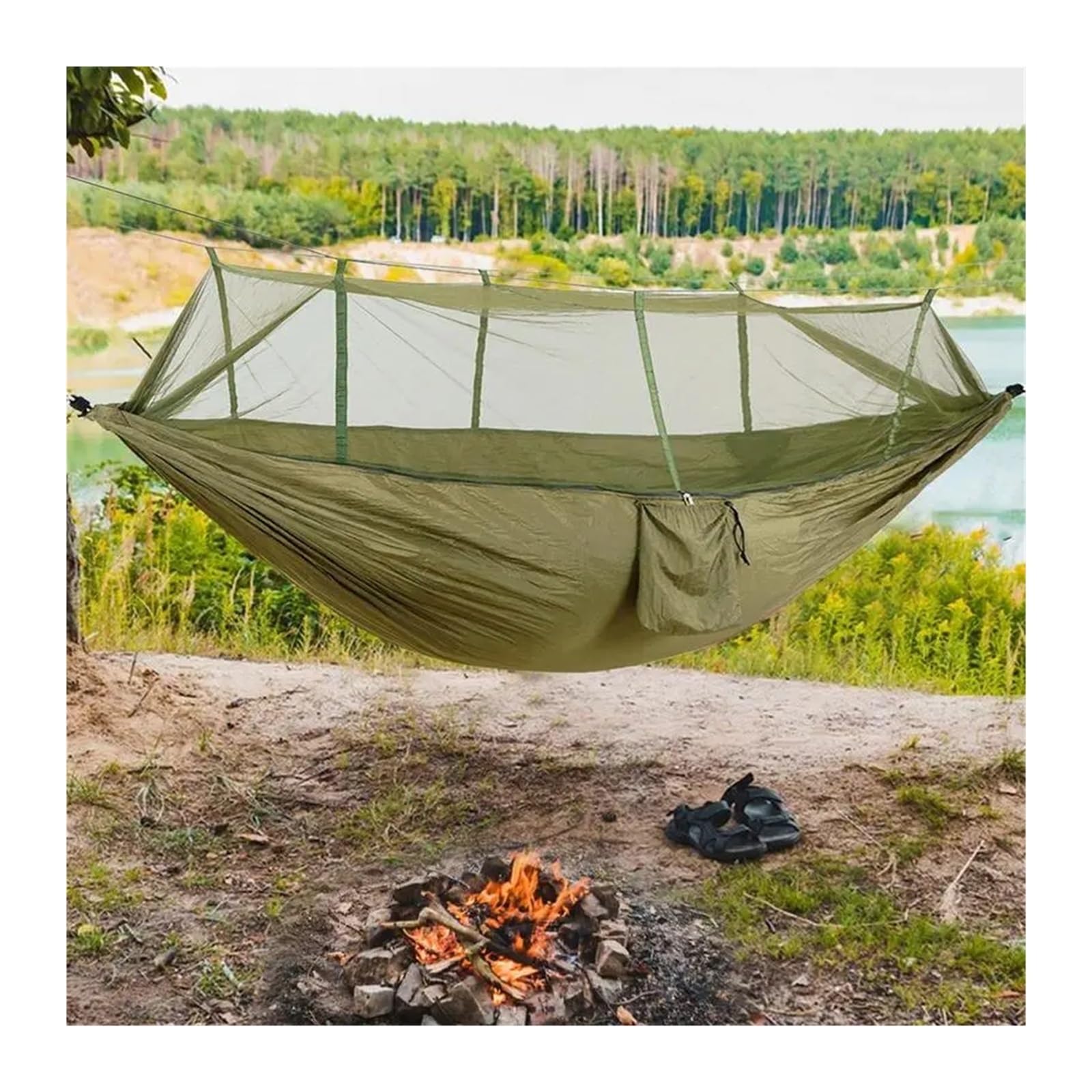 Hamac, Tente Hamac 2 Places avec Conception en Maille pour Le Camping/Jardin