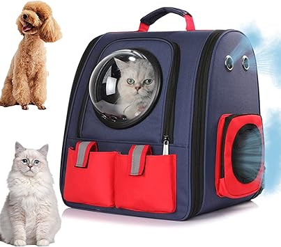 Amazon Aleawol 猫 キャリーリュック 大型 ペットバッグ 宇宙船カプセル型38 26 40cm 犬キャリーバッグ 通気性 大きなサイズ 折りたたみ ダブルドア 6 5kg以下小型犬 うさぎ 軽量 お出かけ 通院 電車 散歩 旅行 災害避難用 Aleawol キャリー カート 通販
