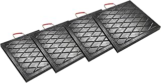 アウトリガーパッド トラッククレーントレーラー用壊れないアウトリガーパッド4個パック、ハンドル付きスタビライザーパッド、不均一な表面、砂利、木の根、土用のフレックスヘビーデューティーRVジャックパッド