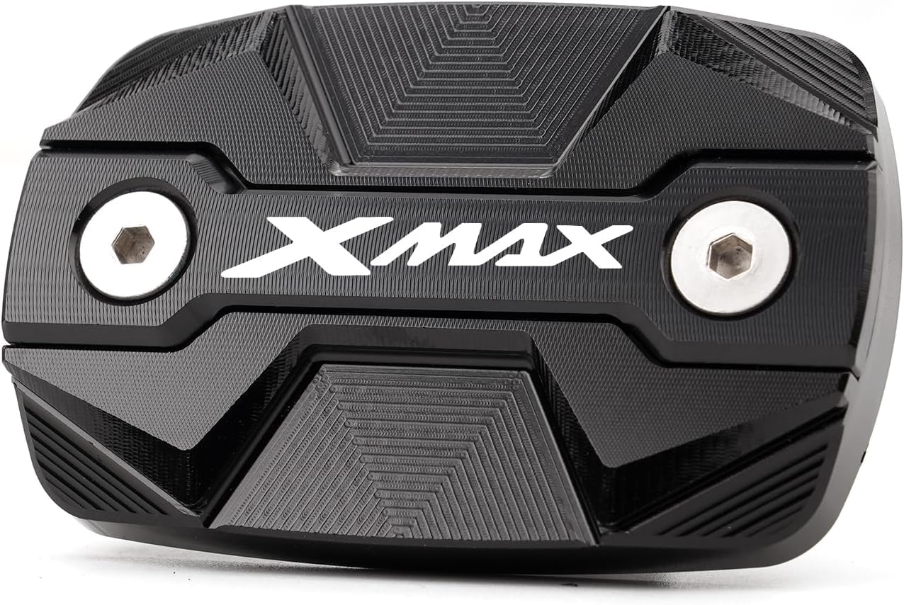 Tappi serbatoi olio freno moto accessori per Yamaha XMAX 125 250 300 X-MAX XMAX250 XMAX300 XMAX125 2018-2024 (Nero)