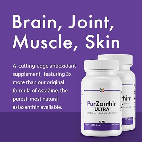 Miniatura 2 de Stop Aging Now PurZanthin Ultra Natural Astaxantina 12 mg cápsulas blandas (paquete de 1)