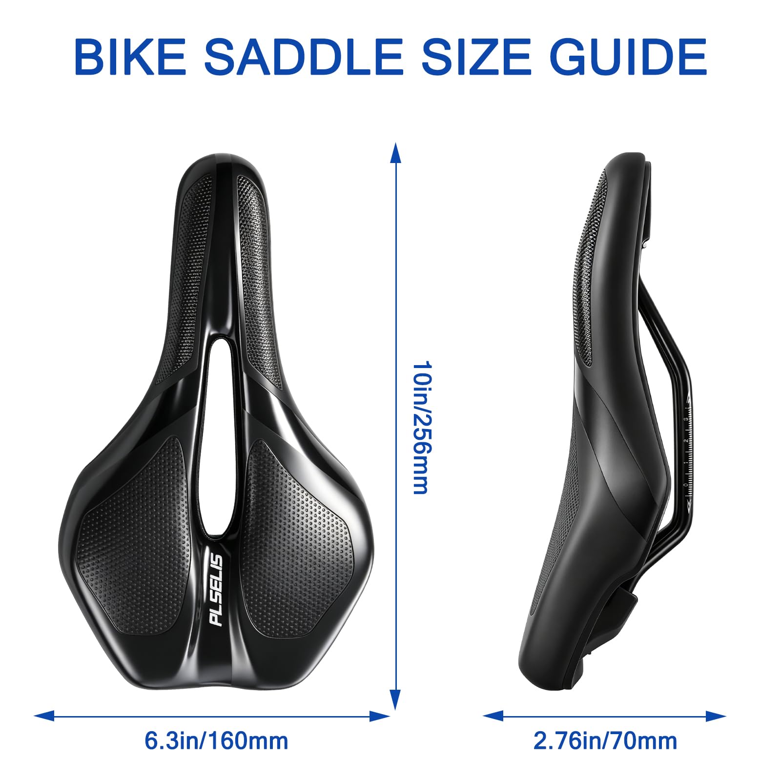 Fahrradsattel Herren Damen Memory Foam - Ergonomischer Fahrrad Sattel mit Druckentlastung, Atmungsaktiv, Stoßdämpfend & Wasserdicht