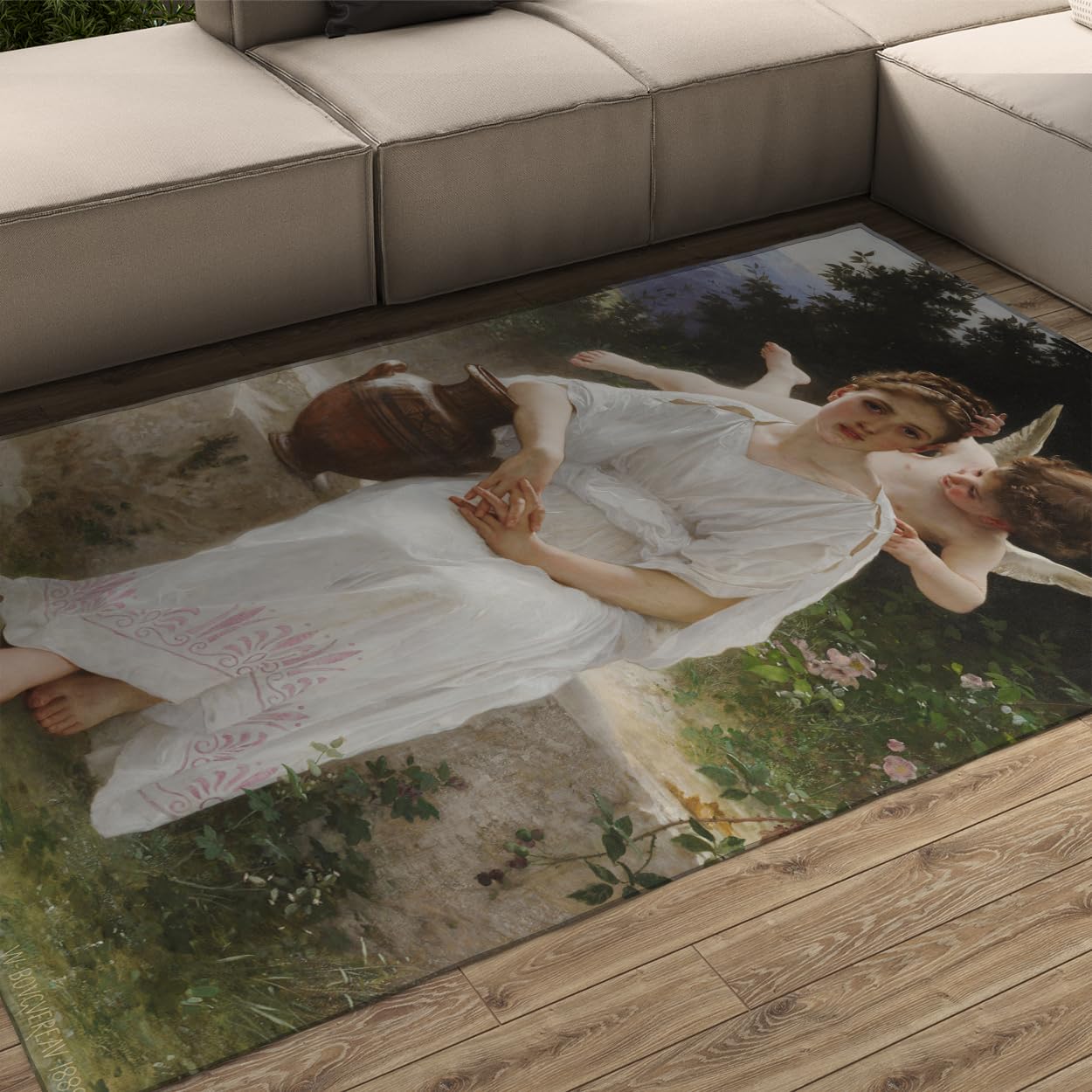 Tapis lavable en machine 140x200cm doux et résistant pour chambre