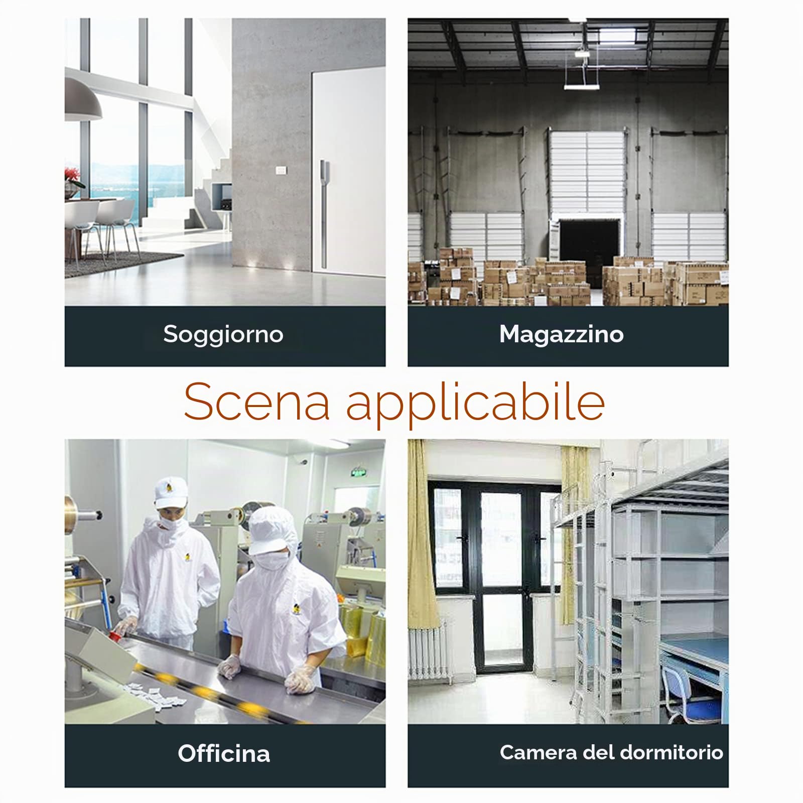 1.4m Ventilatore da Soffitto Industriale Grande Ventilatori Domestico in Acciaio Inossidabile, Nucleo in Rame Puro Vento Forte, Ventilatore Elettrico Industriale da 100 W A 5 velocità