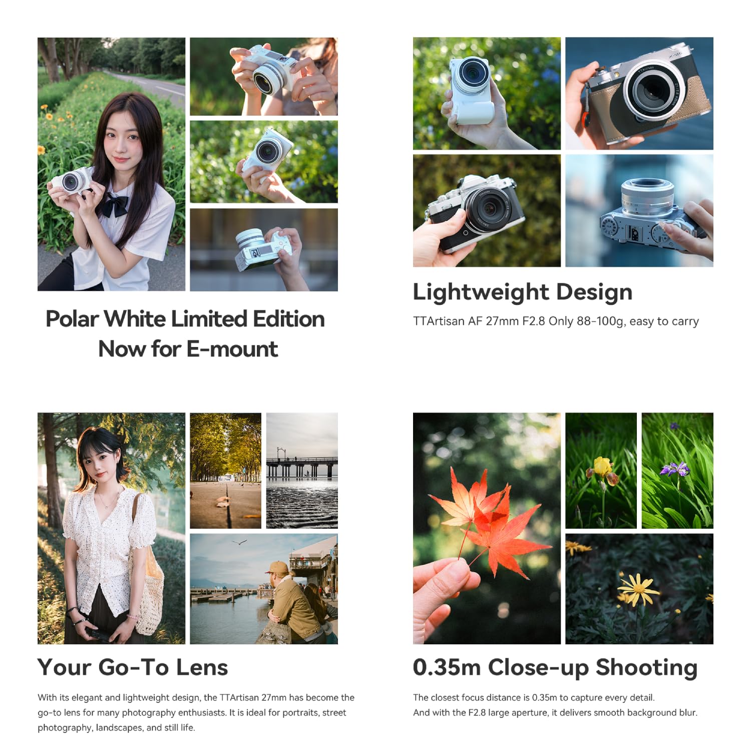 TTARTISAN 27mm F2.8 Lens APS-C Autofocus Sony E-Mount - Dettaglio