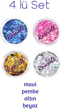 ROSEVELT Gümüş Kendinden Yapışan Mayaj Simi Glitter PRA-7039372-9761