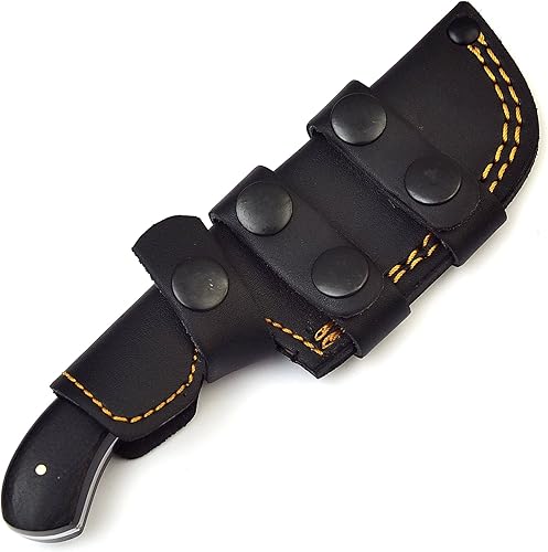 Miniatura 9 de Cuchillo de seguimiento hecho a mano, cuchillo de caza de hoja fija de espiga completa con funda, cuchillo de transporte horizontal, cuchillo de