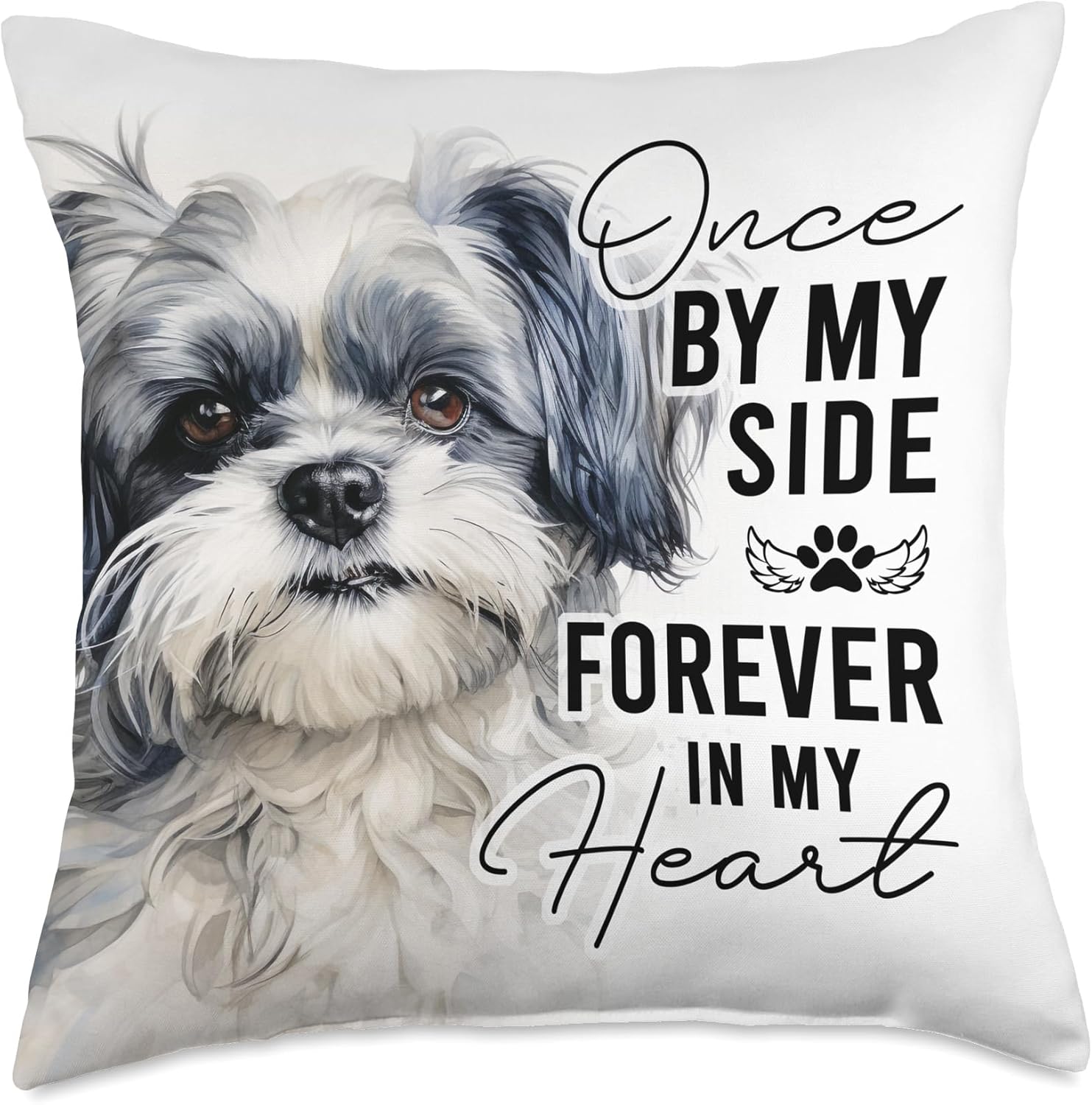 Dog Death Sympathy Gift Pet Memorial Gift Shih Tzu Throw