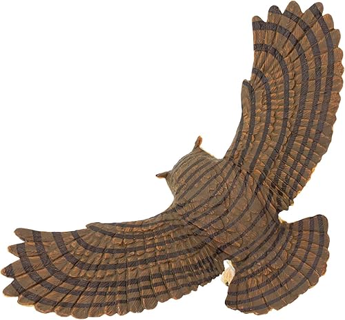 Miniatura 5 de Safari Ltd. Gran figura de búho cornudo, figura detallada de plástico de 5.5 pulgadas, divertido juguete educativo para niños, niñas y niños a