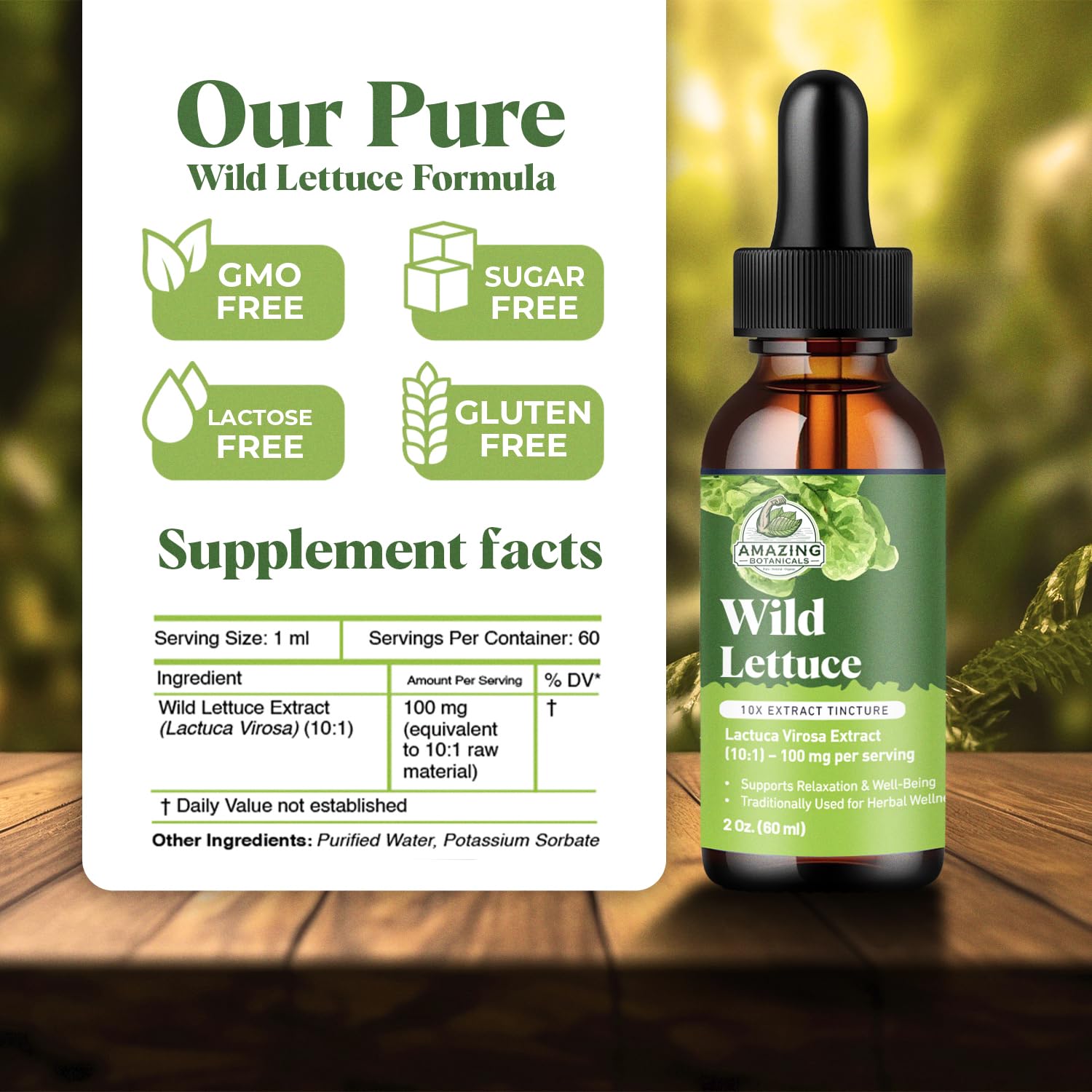 Wild Lettuce Tincture (lactuca Virosa) 1:3