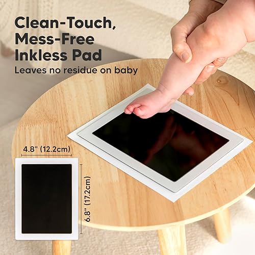Miniatura 2 de Kit de huellas y manos sin tinta, almohadilla de tinta para manos y huellas del bebé, kit de impresión de huellas de perro, kit de impresión de