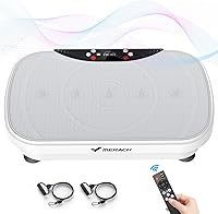 Vista 8 de MERACH Vibration Plate Exercise Machine, Vibration Plate for Lymphatic Drainage Weight Loss, Vibrating Plate Exercise Machine with Bluetooth and LED