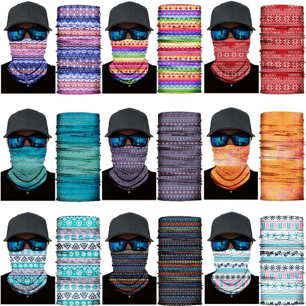 Neck Gaiter Mask,UV Protection Bandana Gator Face Cover Covering Mask,Tube Scarf,Neck Warmer Balaclava,Headband image 2