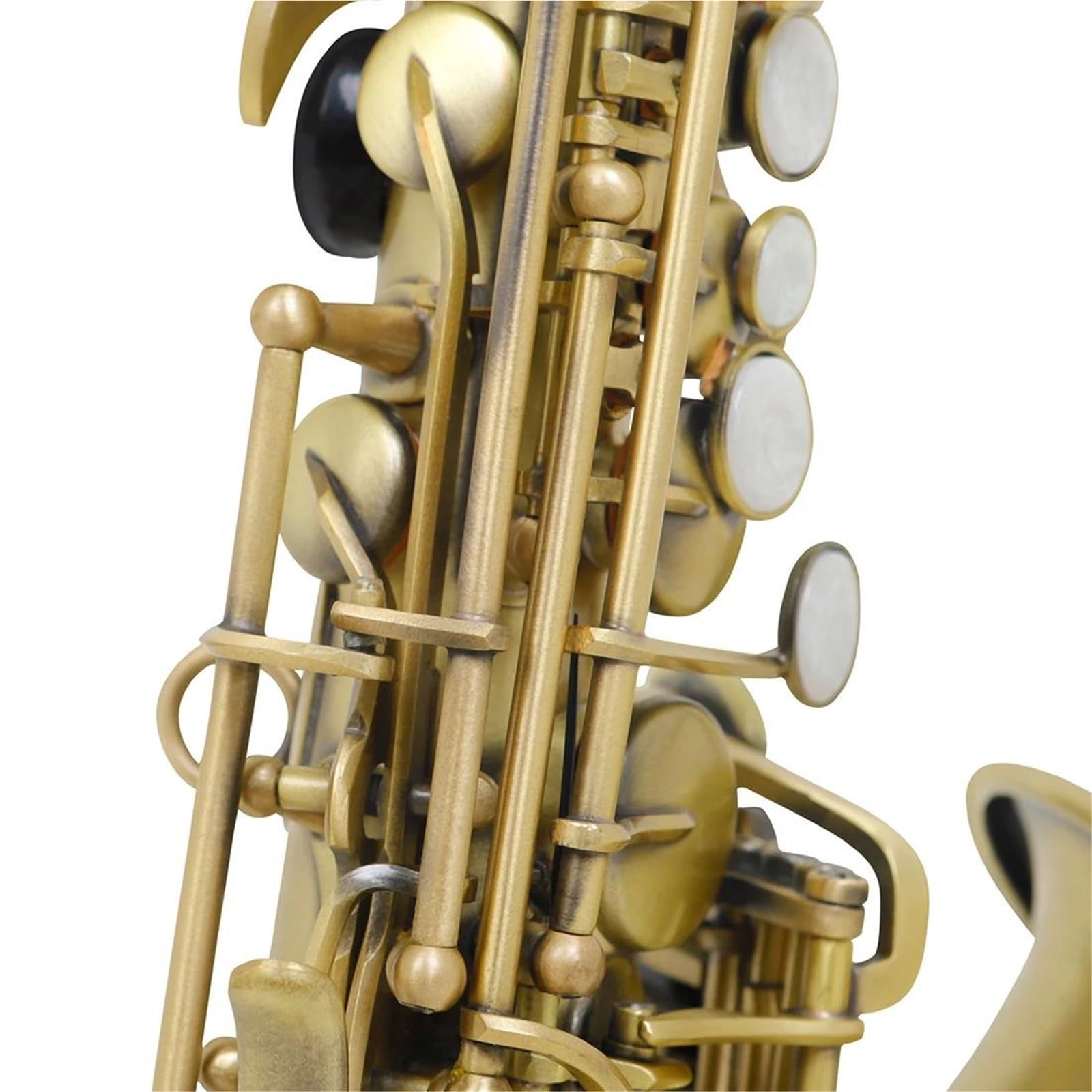 Zestaw Instrumentów Dętych Drewnianych Bb Soprano Saxophone Brass Z Futerałem Pasek Na Stroiki Akcesoria Profesjonalny Instrument Dęty Drewniany Saksofon