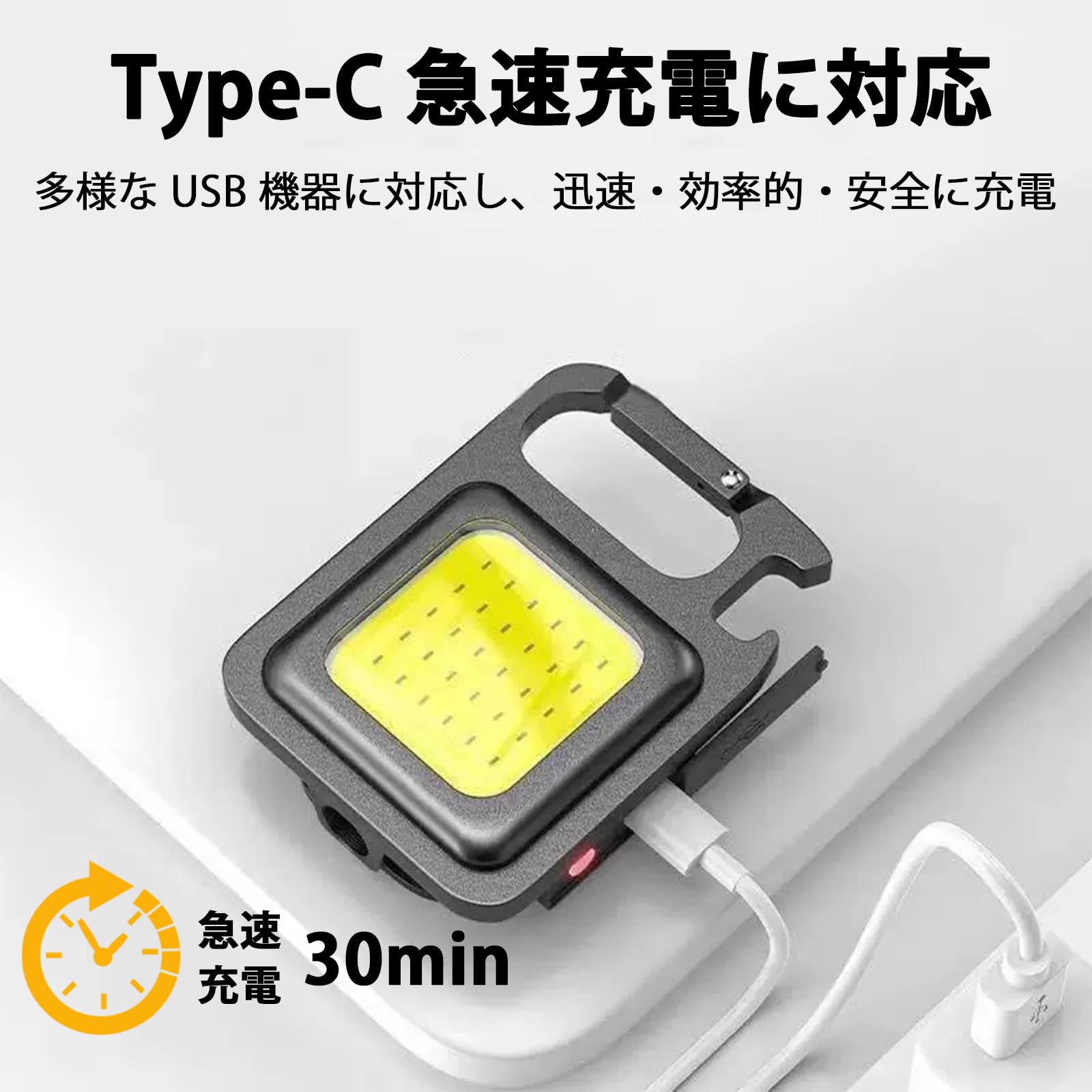 Amazon.co.jp: 投光器 led ライト COBライト led作業灯 USB充電式