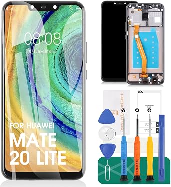 for Huawei Mate 20 Lite LCD Screen Replacement for Huawei Mate 20 Lite SNE-LX1 SNE-LX2 SNE-LX3 SNE-L23 SNE-AL00 /Maimang 7 LCD Touch Screen Digitizer Assembly KitsBlack with Farme