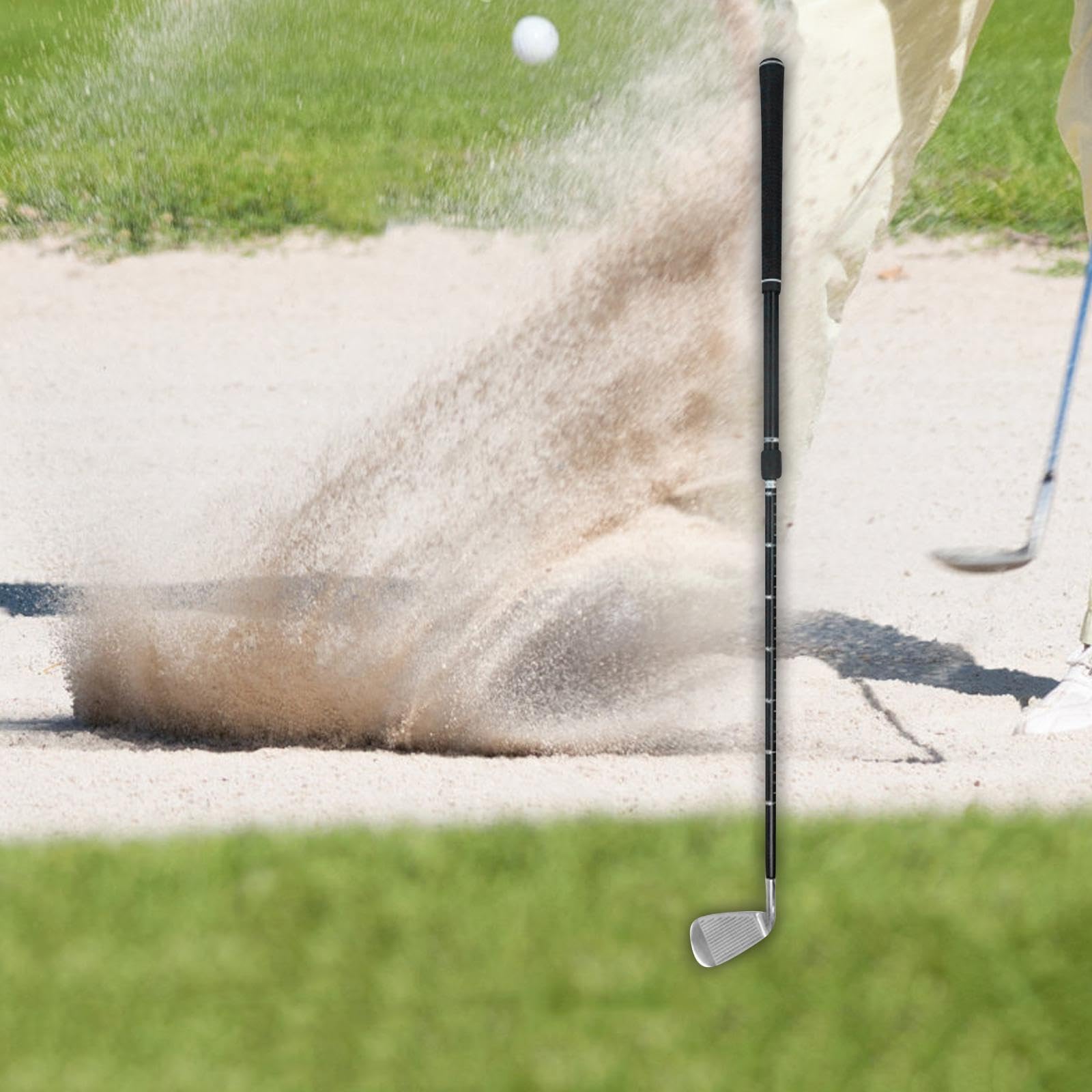 F Fityle Golf-Chipper-Schläger, Golf-Übungsschläger mit Teleskopschaft, Golfschläger aus Aluminiumlegierung mit Skala, Rutschfester Golfkeil-Griff für Anfänger