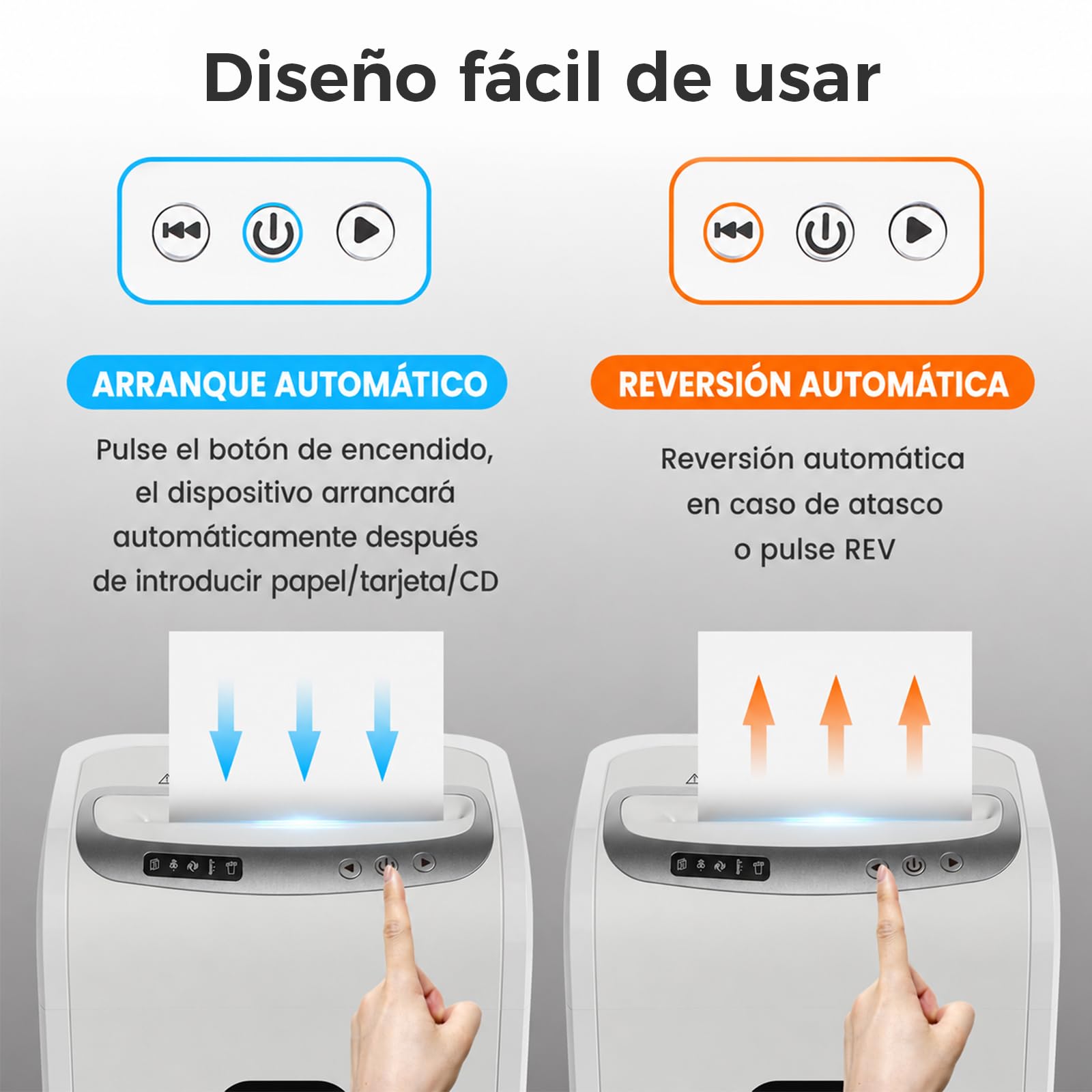VidaTeco Destructora de Partículas Nivel de Seguridad P5 para Documentos Sensibles, 9 Hojas (80 g/m²),Partículas de 2×14 mm RGPD, Cesta 20L, Trituradora de Funcionamiento Silencioso para Oficina