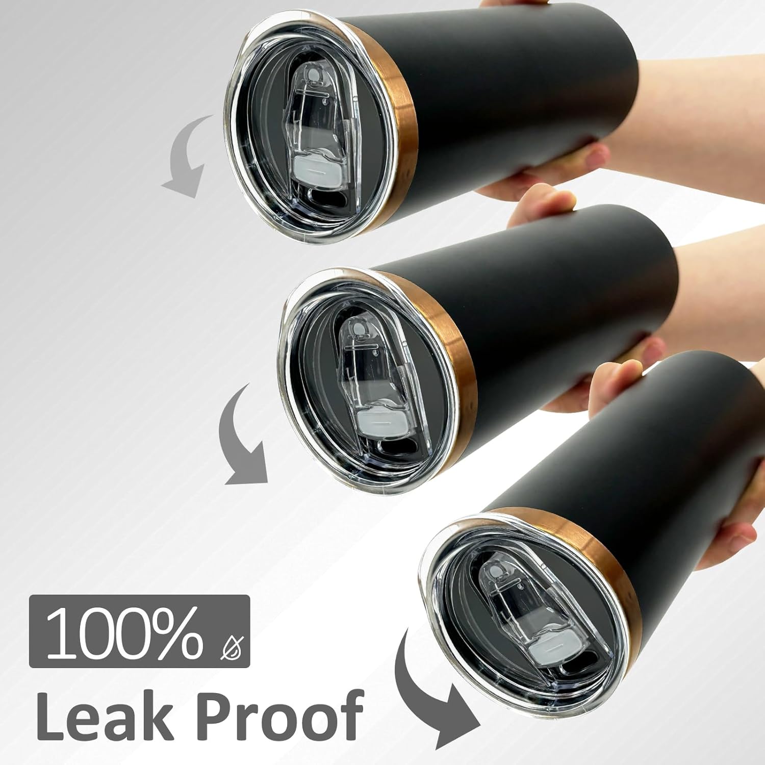 20 oz Skinny Tumblers Bulk 8 Pack, Stainless Steel Insulated Tumbler with Lids and Straws, Slim Double Wall Powder Coated Travel Coffee Mugs Reusable Cup for Hot Cold Drinks (Black,8 pack) - Image 3