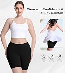 sellto 4 Pack Boy Shorts Underwear for Women Cotton Anti Chafing Slip Shorts for Under Dress Soft Leggings Boxer Biker Shorts