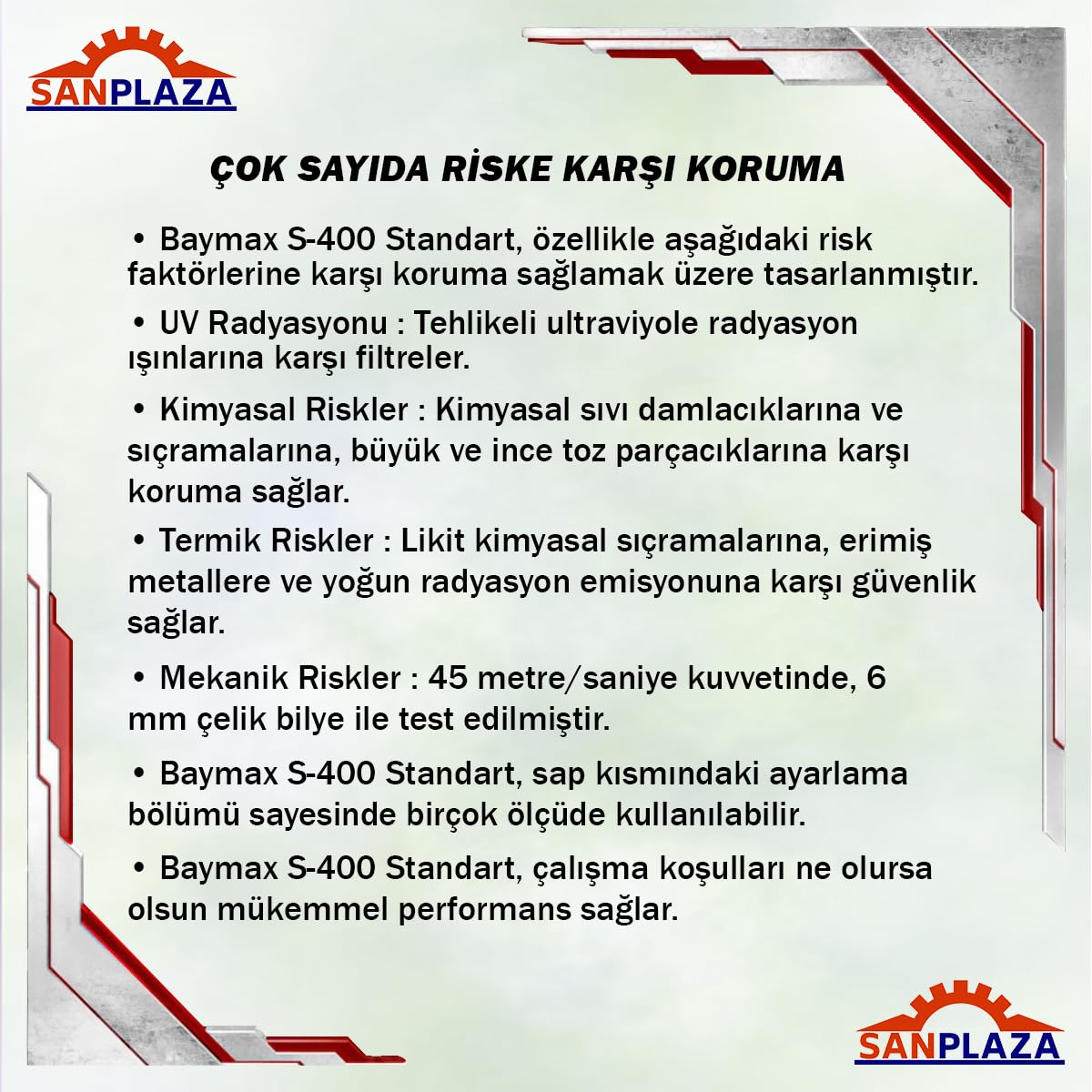 Sanplaza Baymax S-400 Şeffaf Toz Çapak Koruyucu İş Güvenlik Gözlüğü Kulak Ayarlı UV Korumalı Laboratuvar İşçi Gözlüğü Çocuklar İçin Tam Korumalı Gözlük 1-3-5-12 Adet (3)