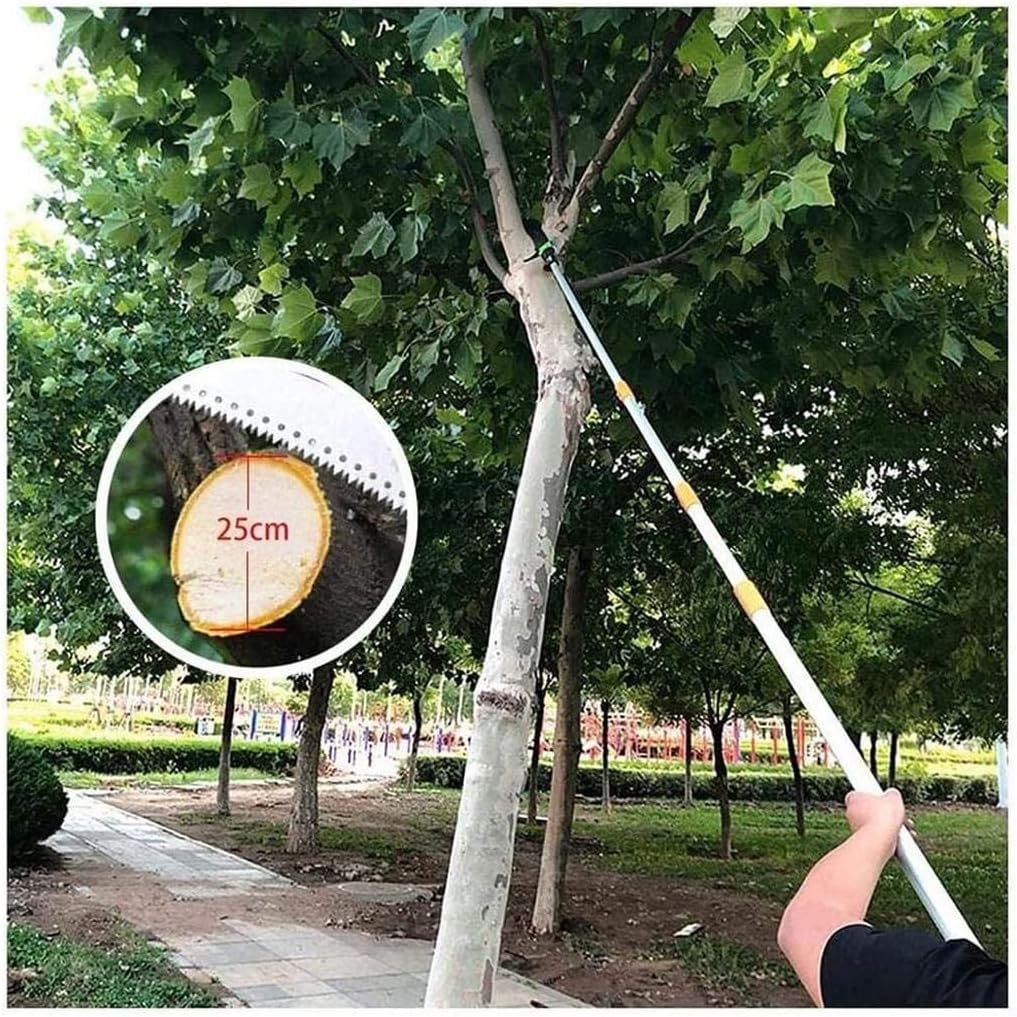 Telescopic Pruning Saw，Professional Extendable Telescoping Landscaping Pole Saw Used for Pruning and Trimming Branches and Leaves High-altitude Fruit Tree Saw Gardening Tool (Size : 3.6M)