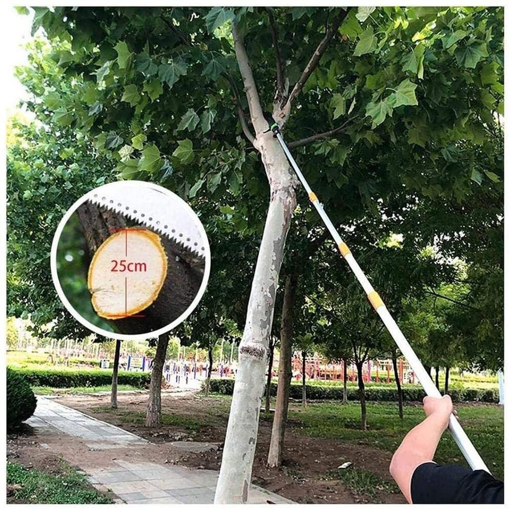 Sega telescopica da potatura, Sega Professionale telescopica Estensibile per Giardinaggio, utilizzata per potare e rifinire Rami e Foglie, Sega per Alberi da frutto ad Alta Quota, stru (5.4M)