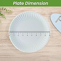 Vista 3 de Perfect Stix Plato de papel 9-100 platos de papel, 9 pulgadas, blanco (paquete de 100)