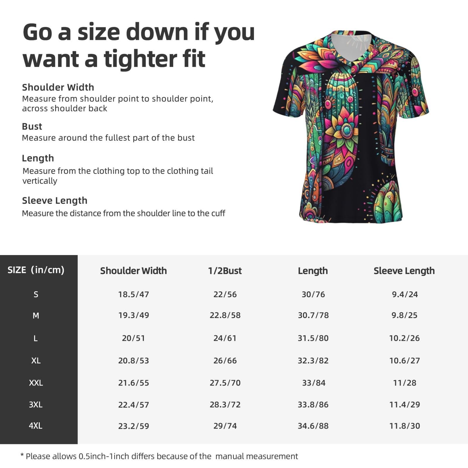 Stylish Athletic Sports Jersey Colorful-Cactus Men's Rugby Jersey Small