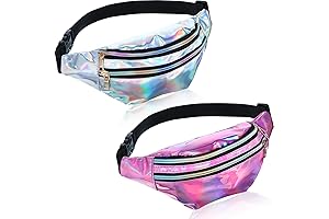 Kids 2PC Holographic Fanny Pack: Stylish Accessory for Kids on the Go!