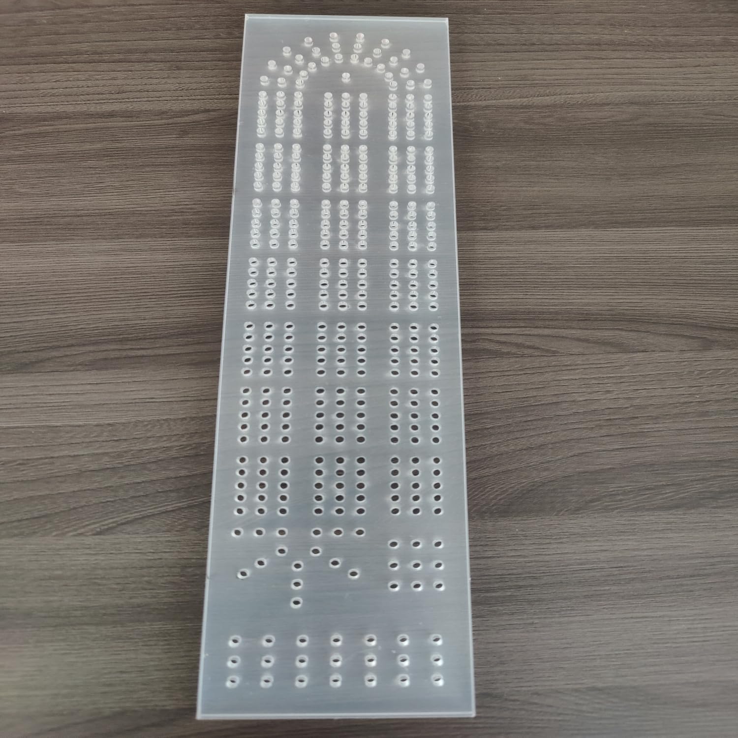 KINGRIA Acrylic Cribbage Board Templates 1/4'' Thick DIY Router Guide Kit for Cribbage Game Unique 3-Track Heavy Duty Woodworking Guide for DIY Game