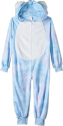 Miniatura 2 de Amscan Disfraz de koala azul con cremallera para niños, talla XL (14-16), paquete de 1, overol con capucha salvaje y acogedor, elegante y elegante