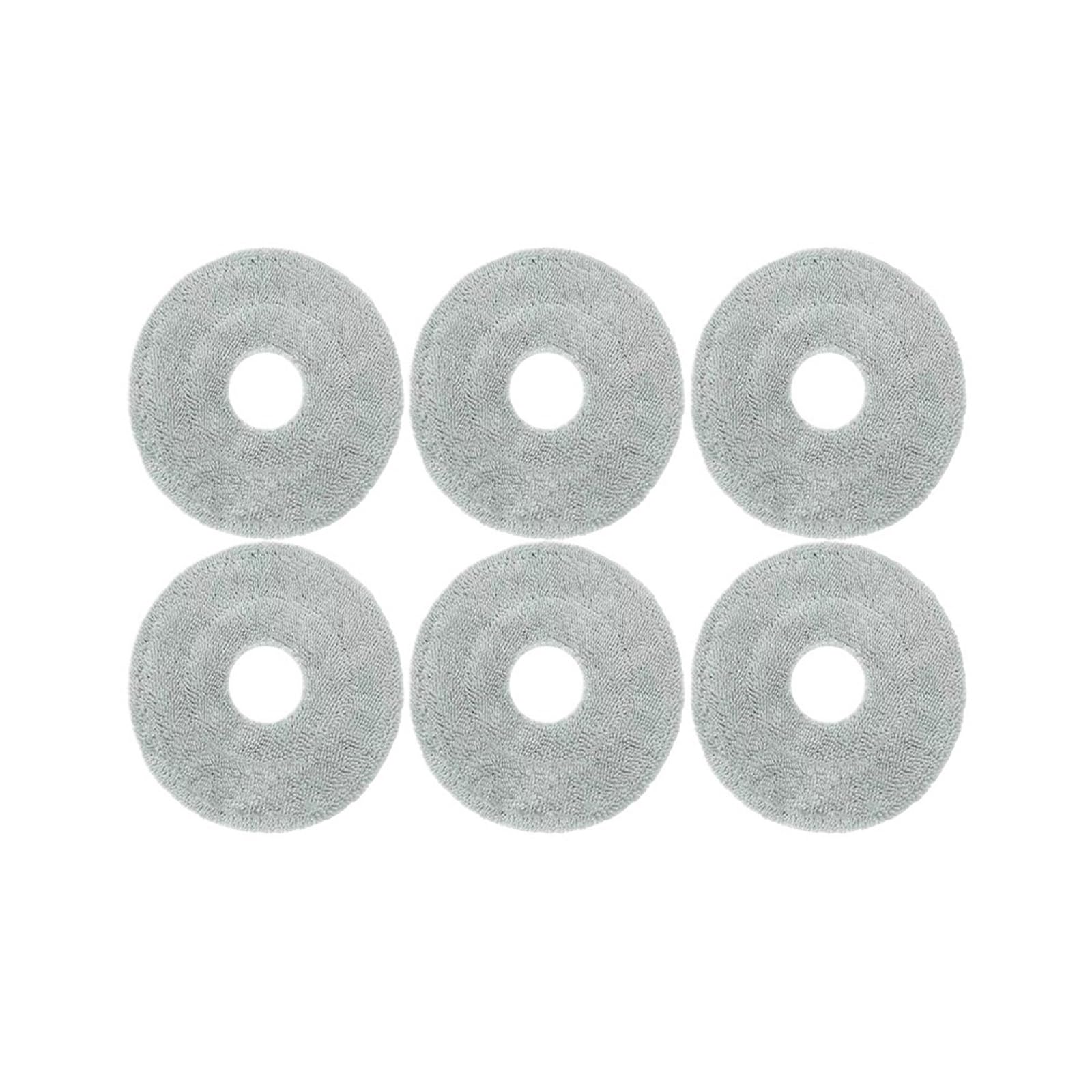 SLAQEYDJS Generic Robot Vacuum Mop Cloth Replacement Parts, Compatible For Mova P50 Pro Ultra P10 Pro Ultra(6pcs)
