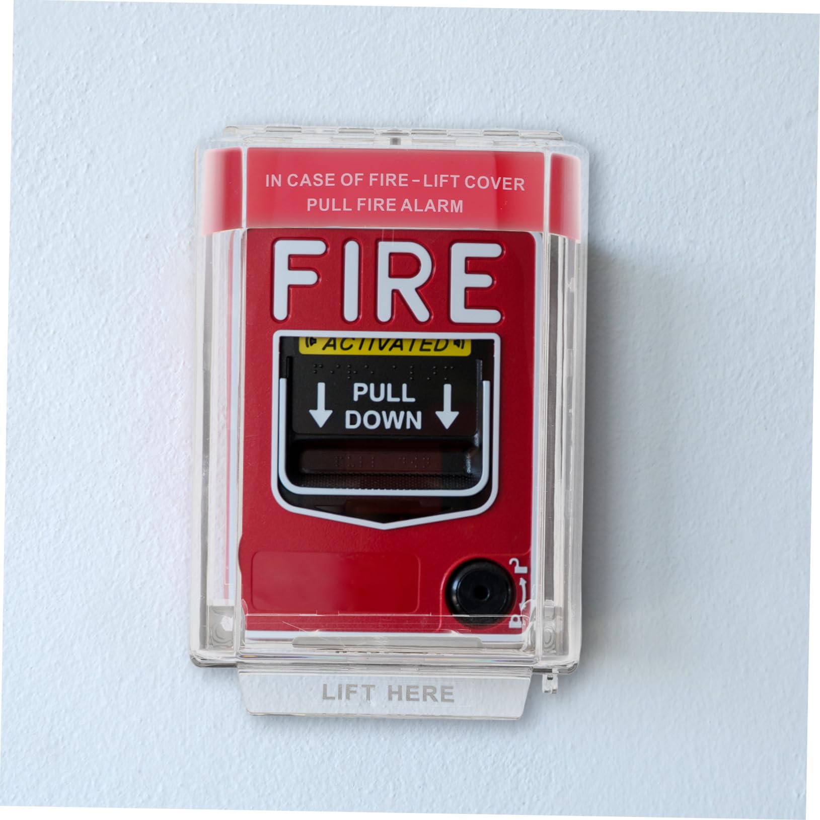 Cubierta Protectora Plástico para Cobertura Total, Fácil Instalación Botón de Alarma Manual contra Incendios Punto de Llamada de Emergencia